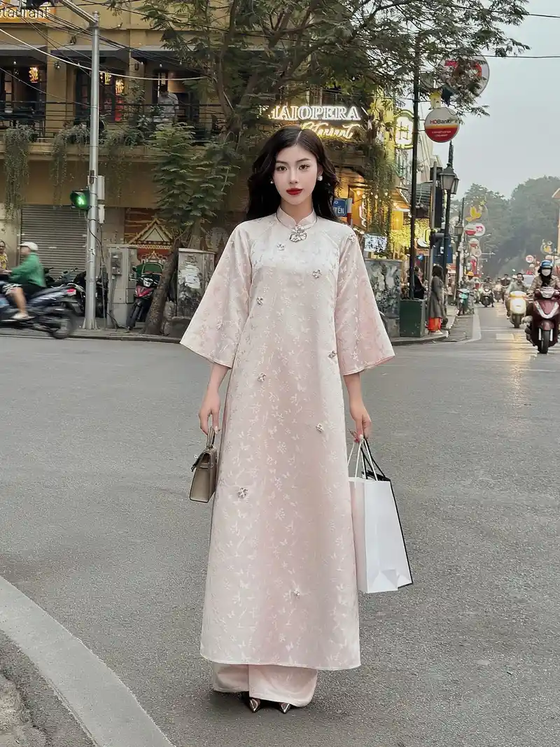 ảnh gái xinh mặc áo dài