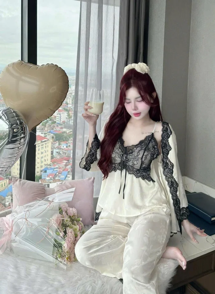 hình ảnh gái xinh mặc đồ ngủ