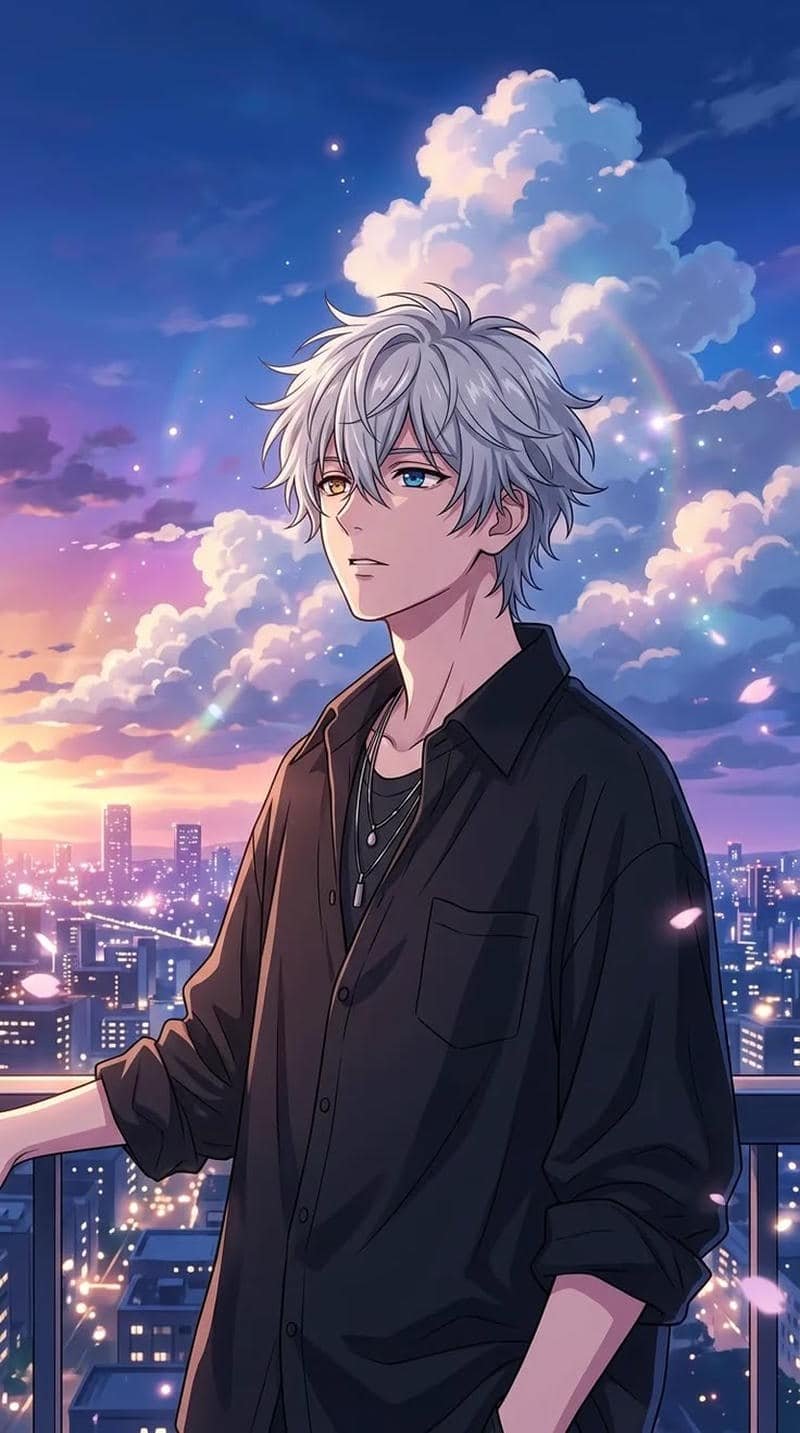 ảnh trai anime tóc dài