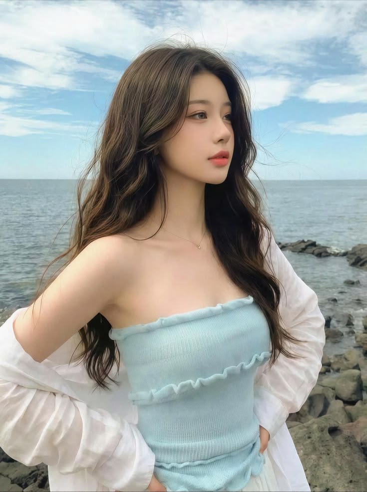 ảnh gái xinh da trắng mịn