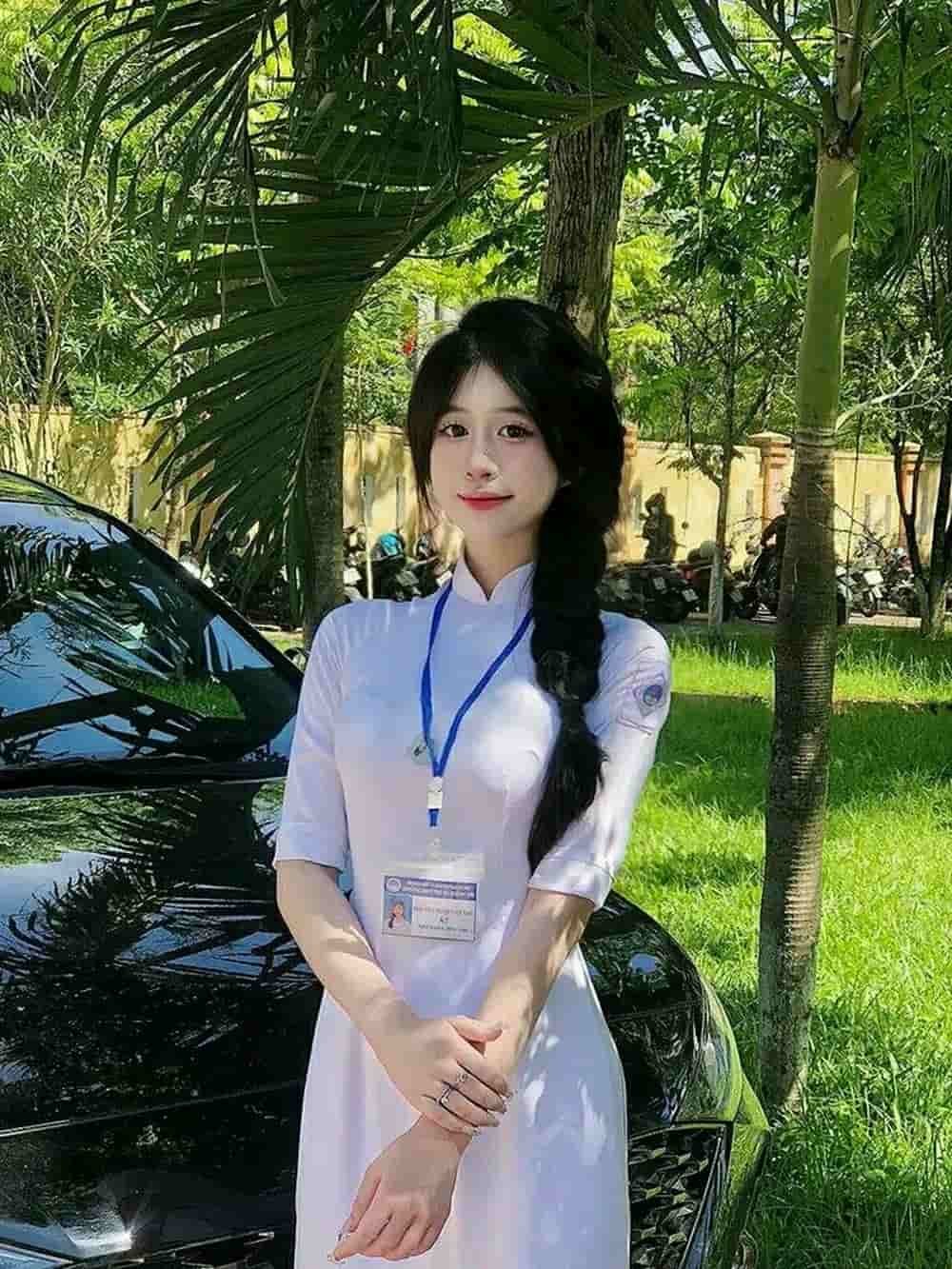 ảnh gái xinh mặc áo dài đẹp