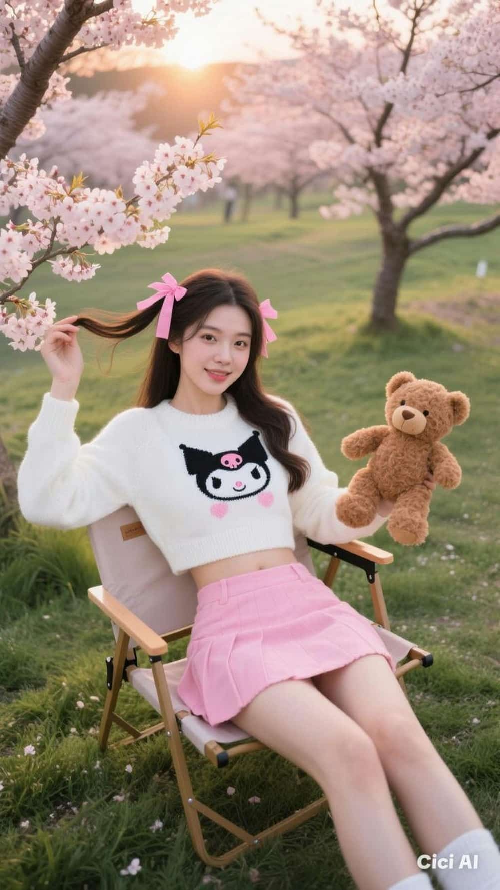 gái xinh mặc pinky dễ thương