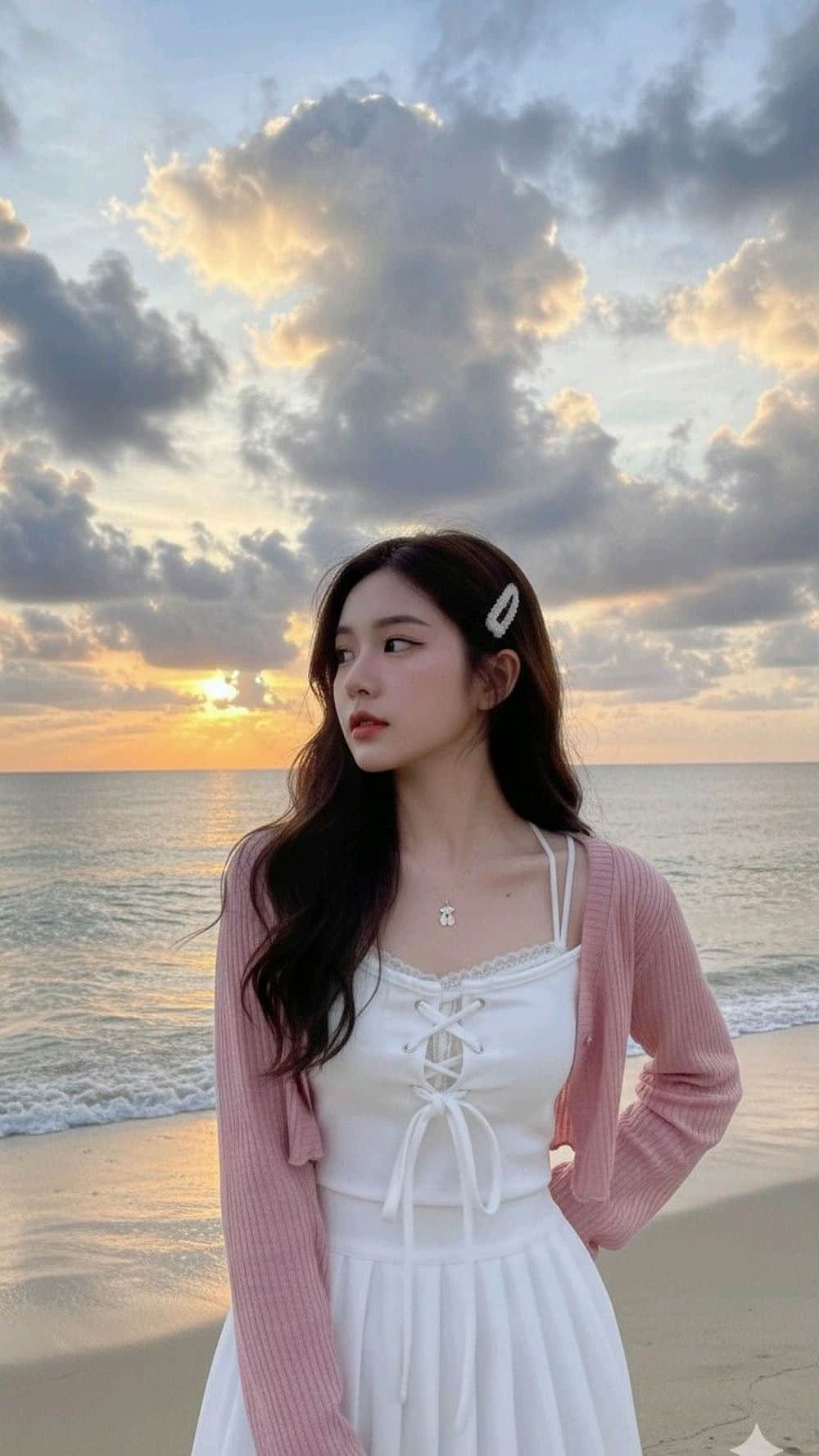 gái xinh mặc pinky ngọt ngào