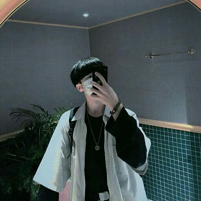 hình trai đẹp che mặt