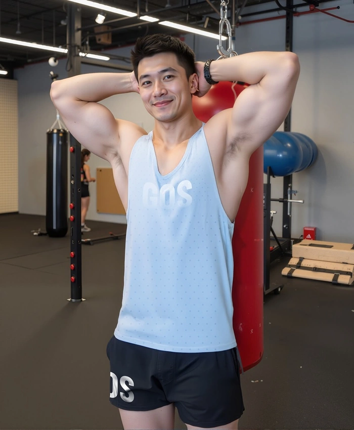trai đẹp cơ bắp tập gym