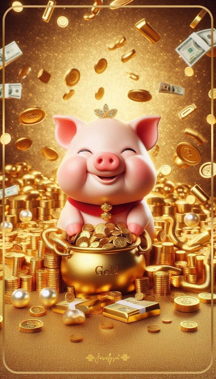 hình nền 12 con giáp con heo