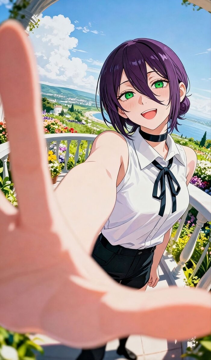 hình nền anime nữ phong cảnh