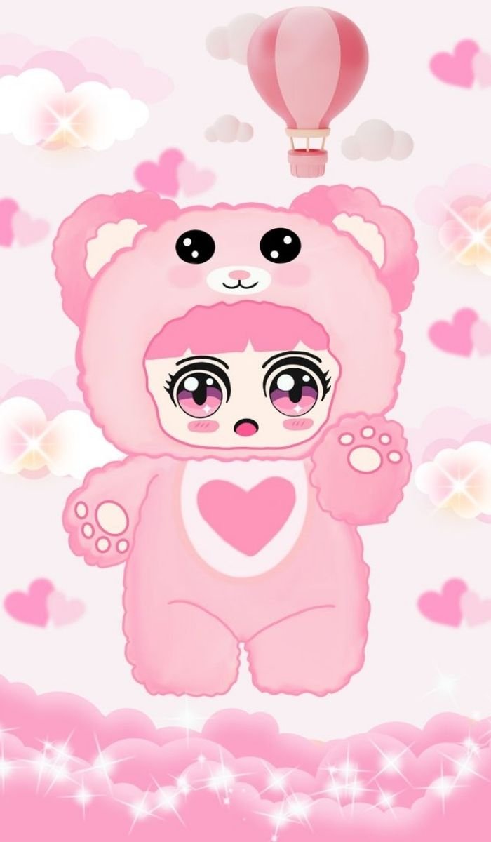 hình nền babythree dùng hằng ngày tone hồng