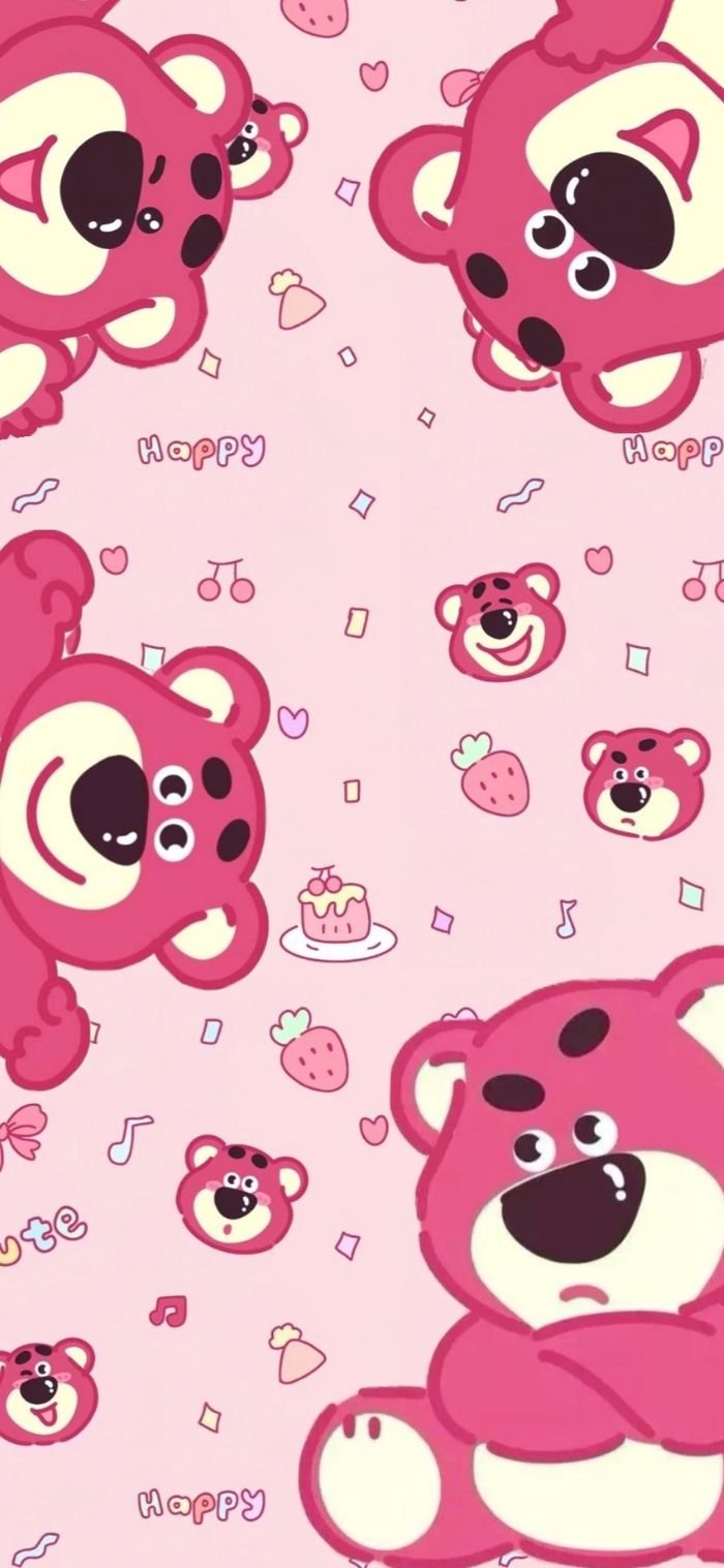 hình nền gấu dâu chibi