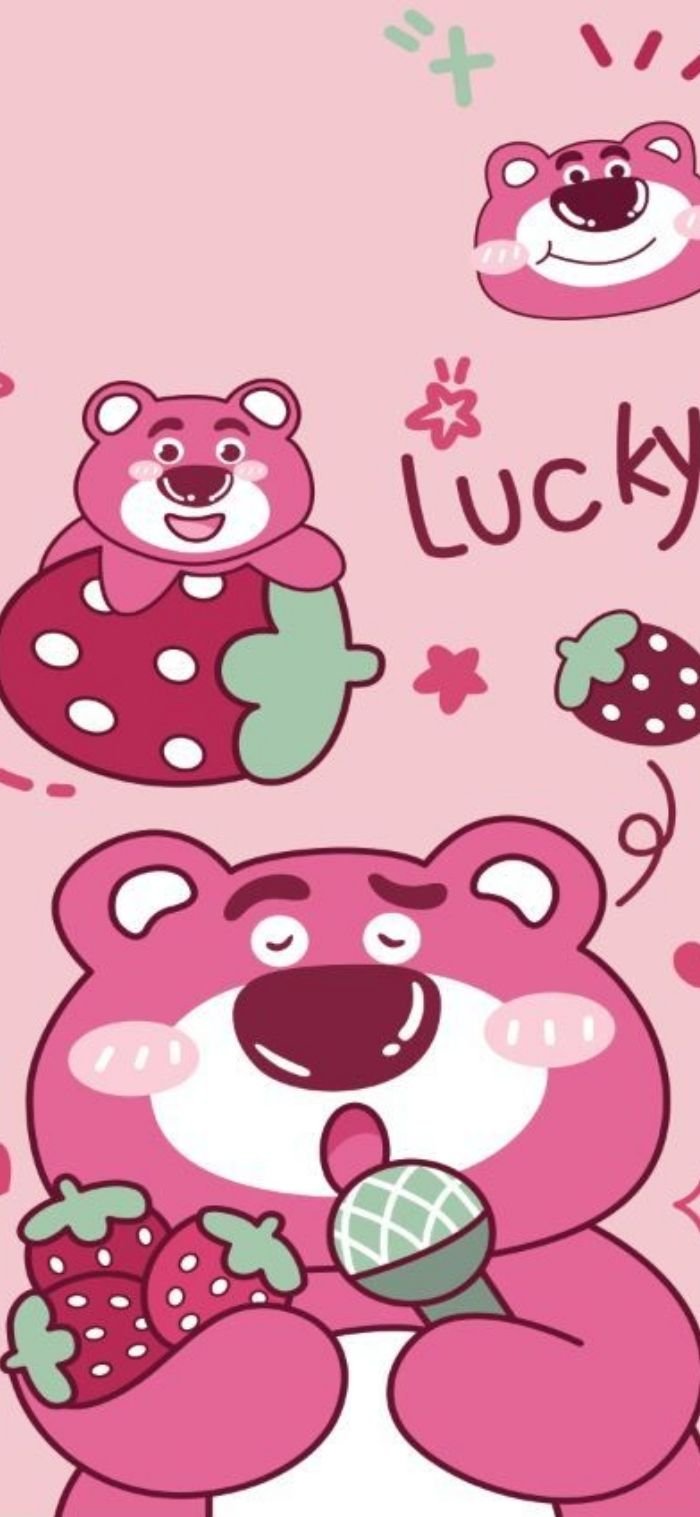 hình nền gấu dâu dễ nhìn