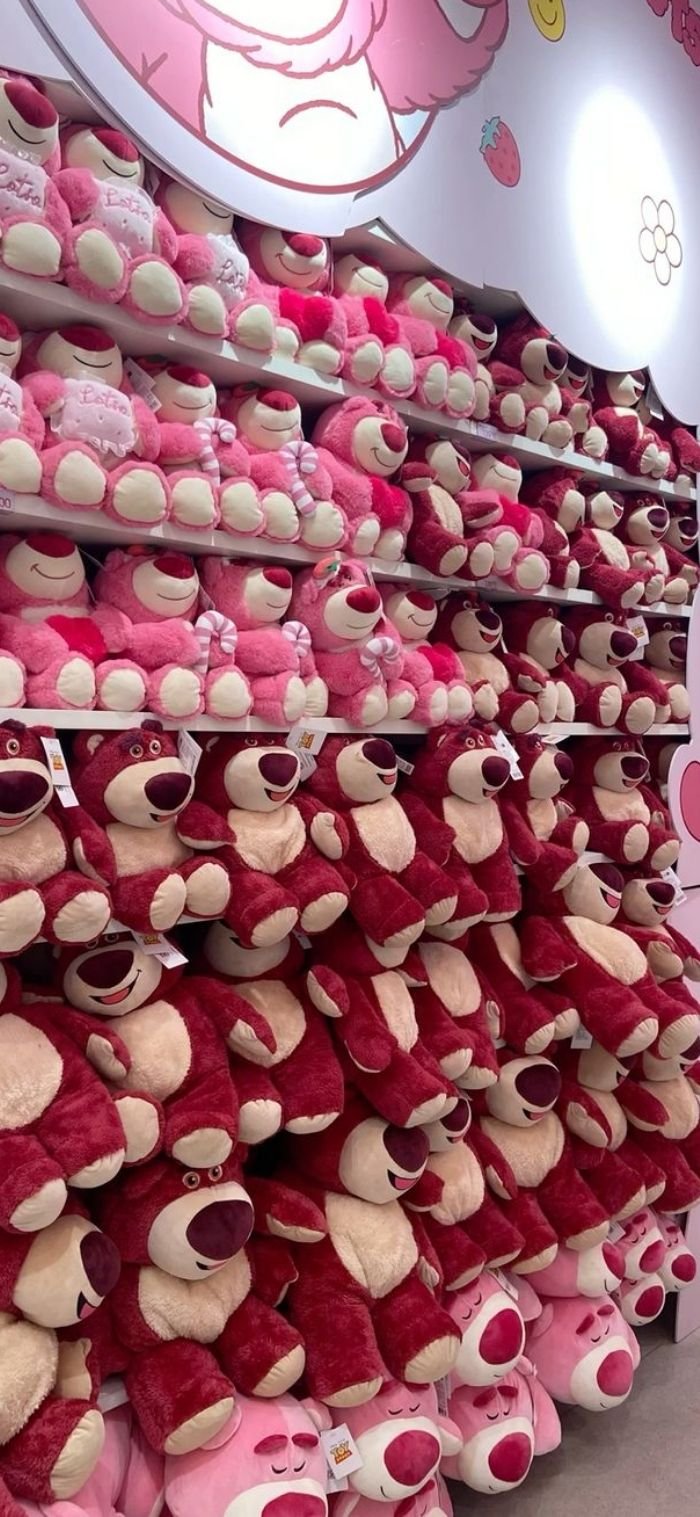 hình nền gấu dâu dễ thương