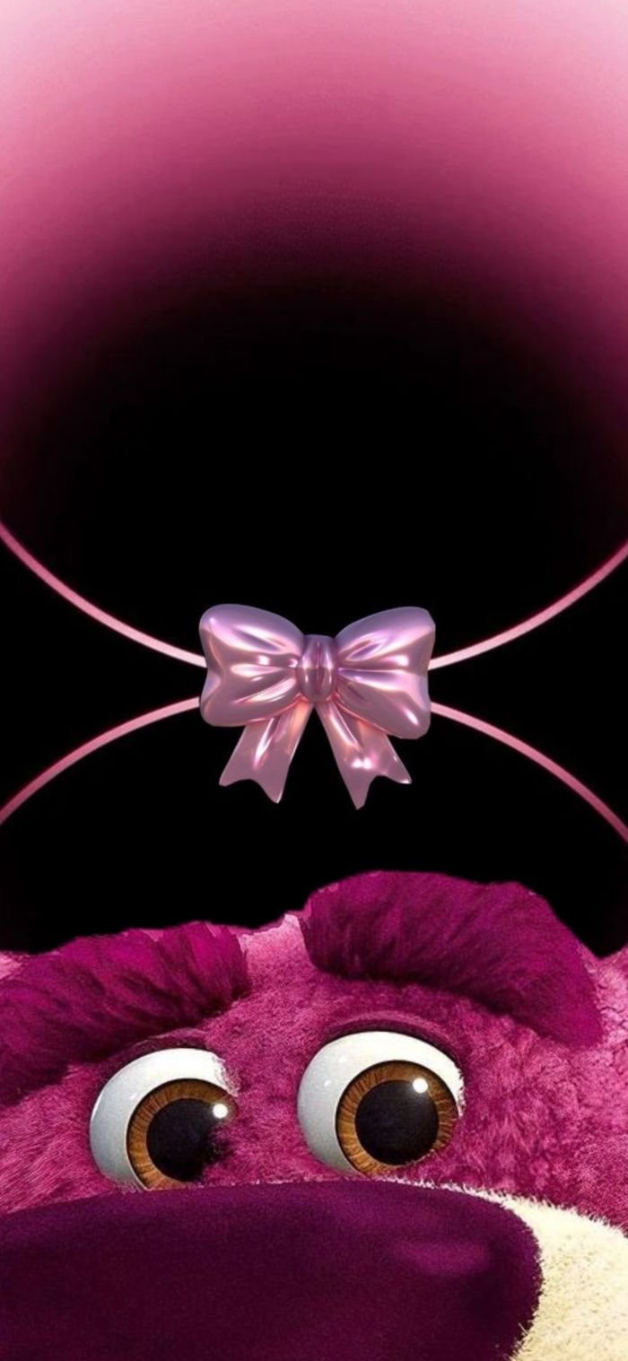 hình nền gấu dâu đơn giản