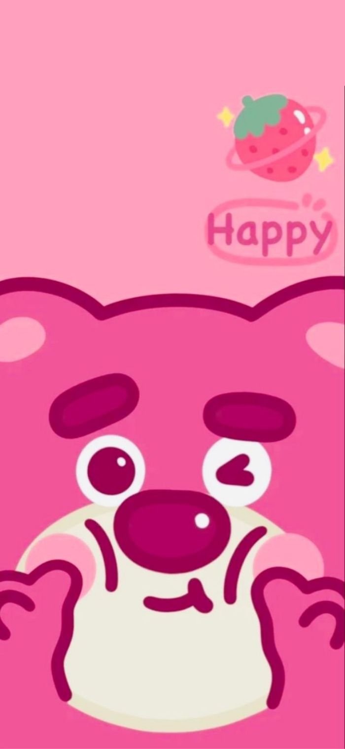 hình nền gấu dâu dùng hằng ngày