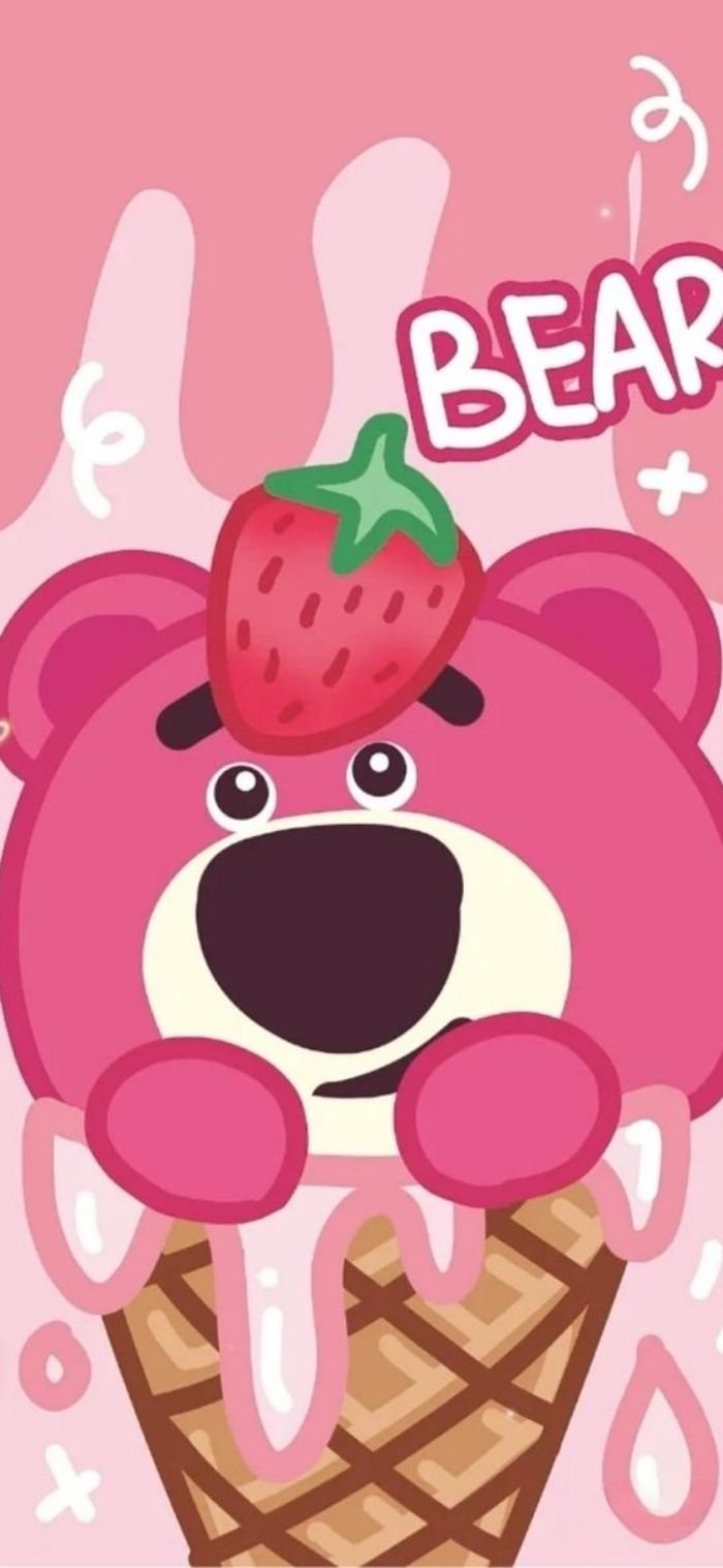 hình nền gấu dâu sắc nét