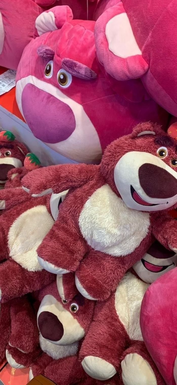 hình nền gấu dâu xinh xắn