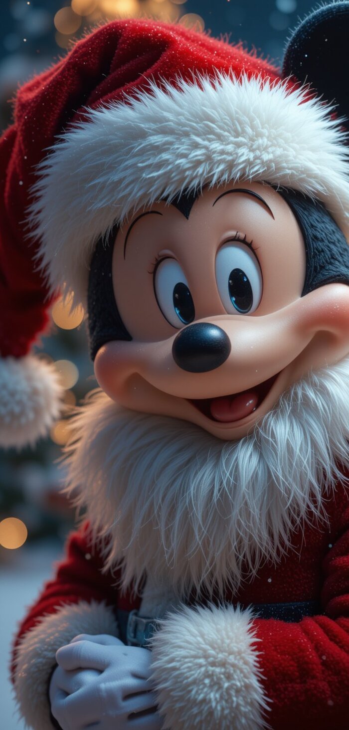 hình nền giáng sinh mickey