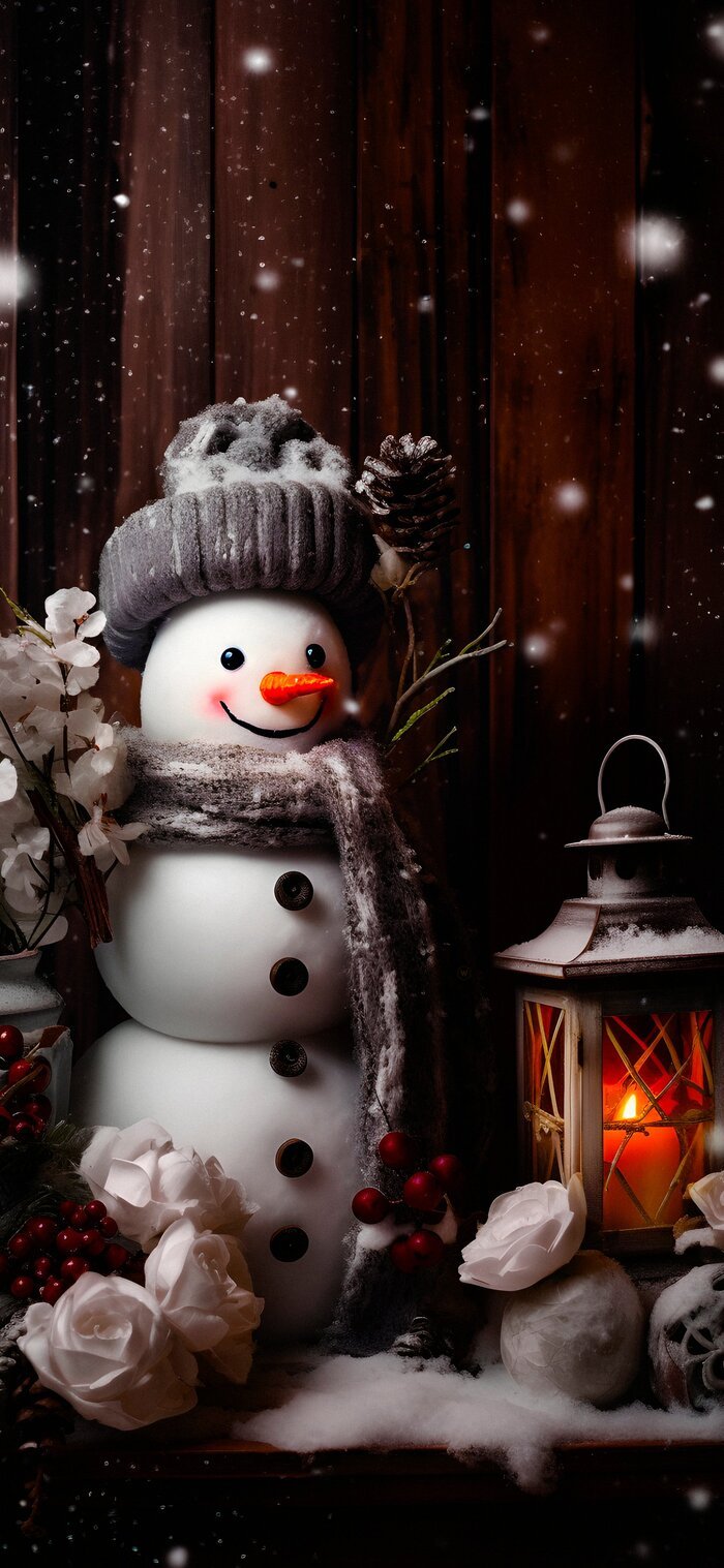 hình nền giáng sinh người tuyết