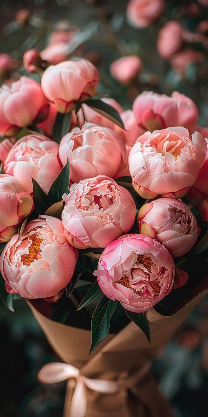 hình nền hoa mẫu đơn đơn giản