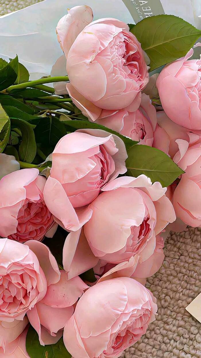 hình nền hoa mẫu đơn phong cách cổ điển