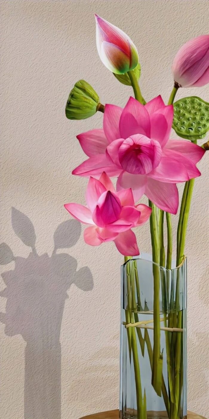 hình nền hoa sen may mắn