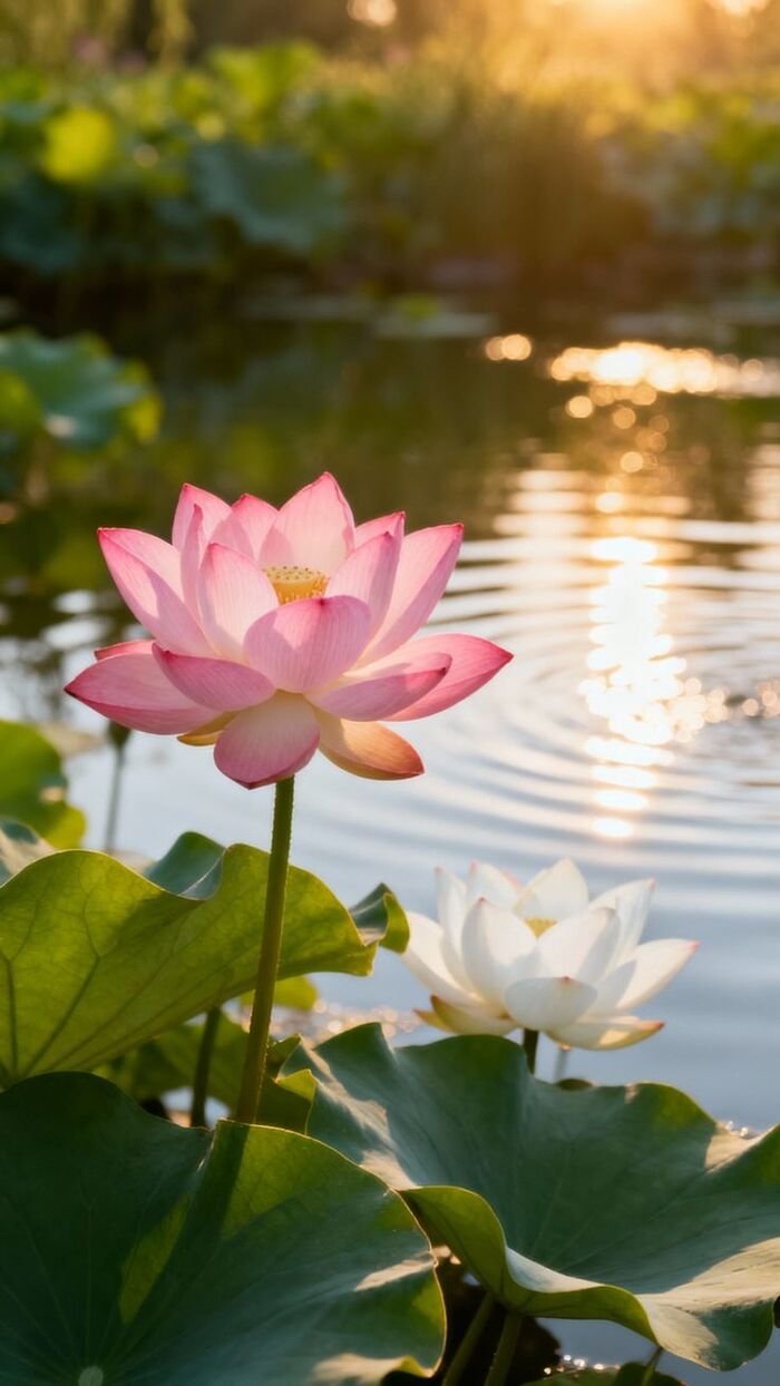 hình nền hoa sen truyền thống đẹp