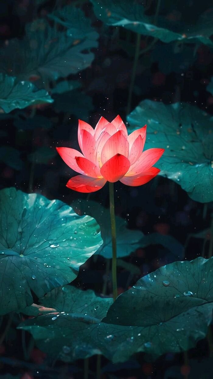 hình nền hoa sen truyền thống