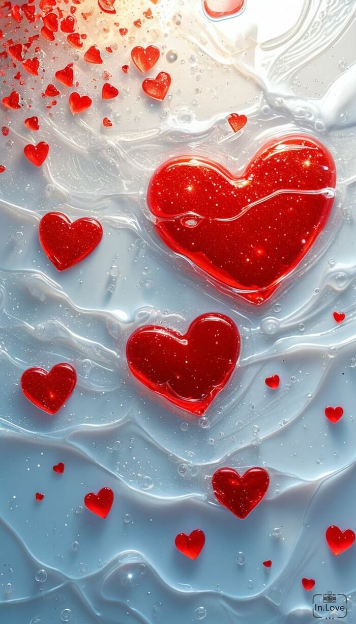 hình nền trái tim 4k