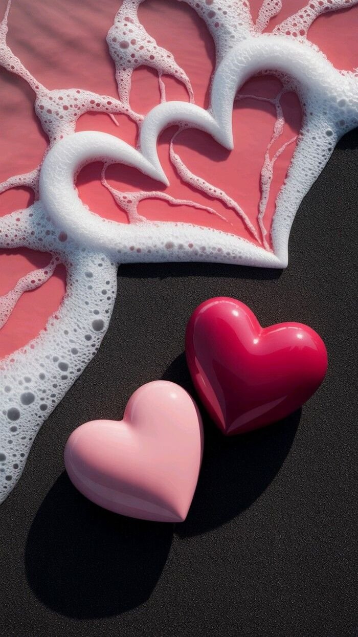 hình nền trái tim cho girl