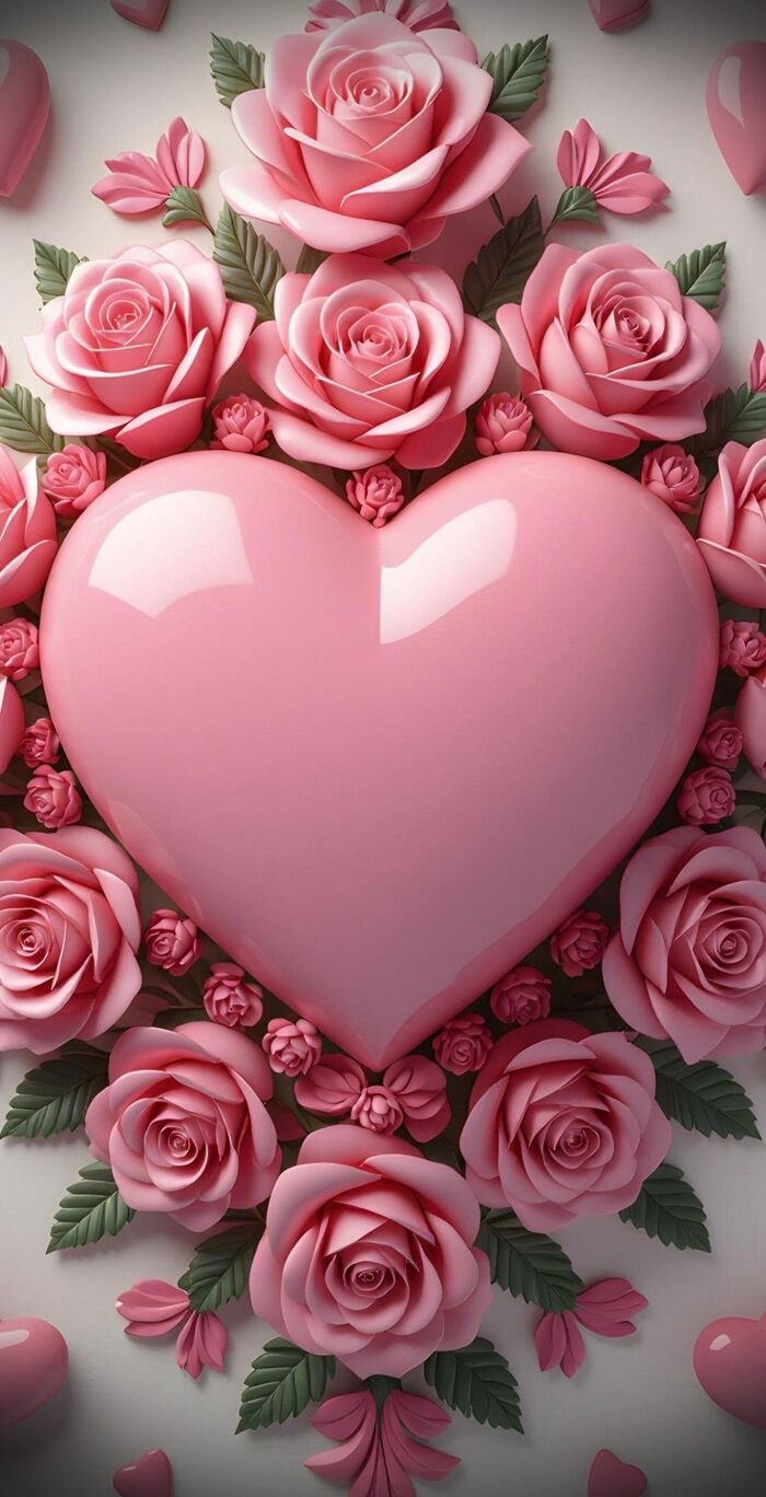 hình nền trái tim đáng yêu