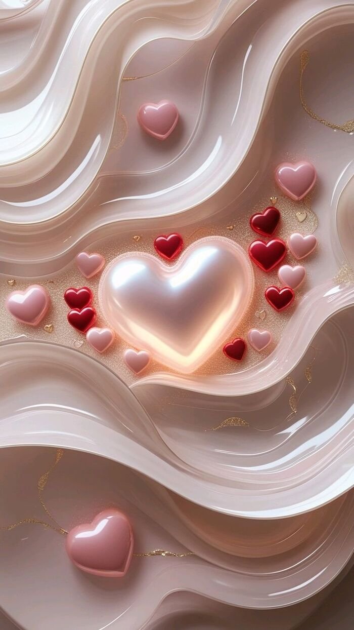 hình nền trái tim màn hình khóa