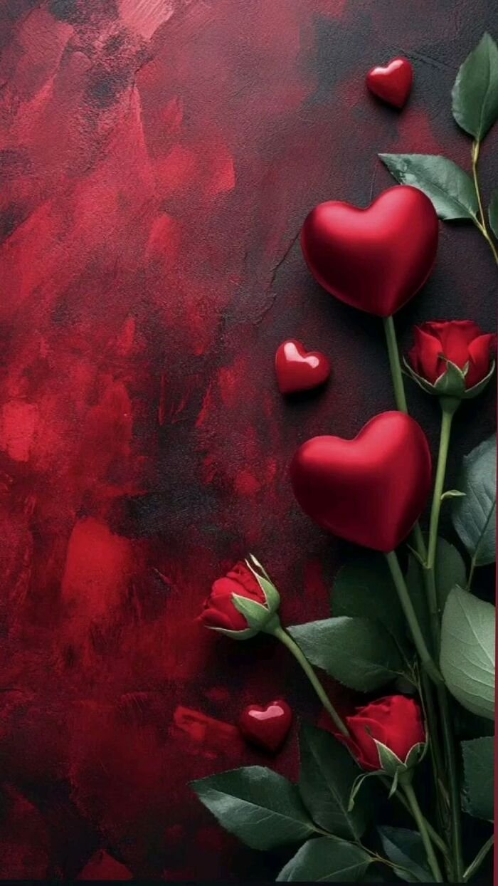 hình nền trái tim màu hồng