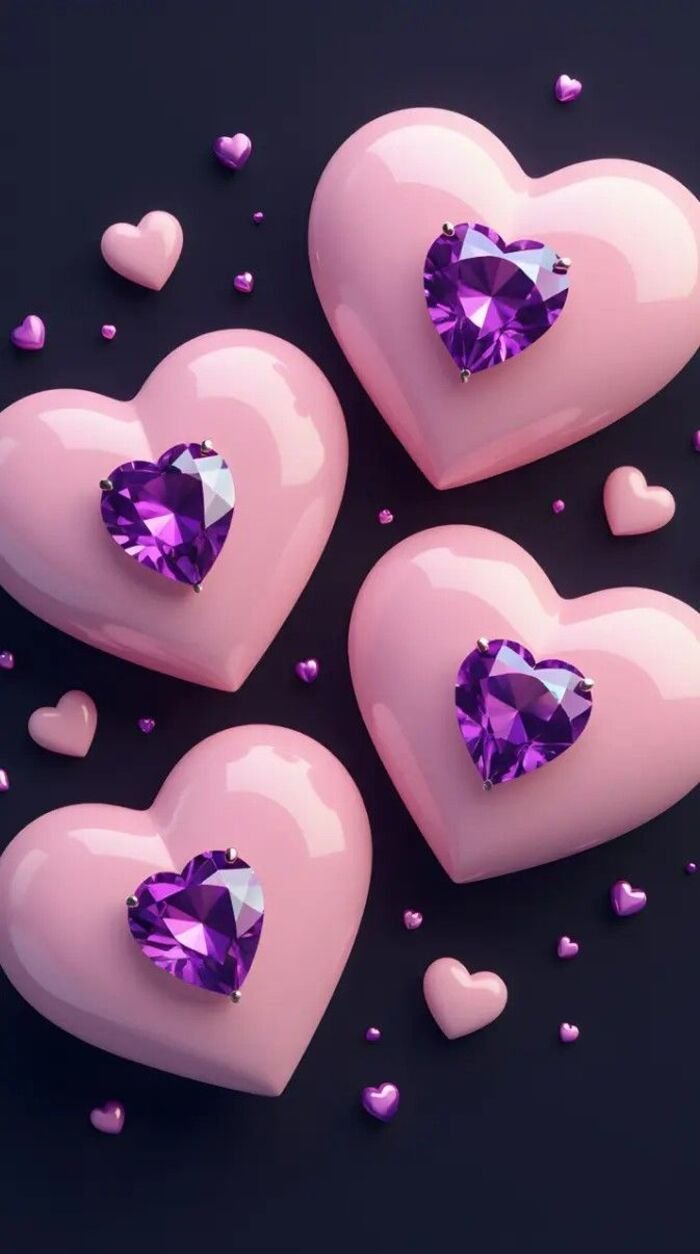 hình nền trái tim nền đen đẹp