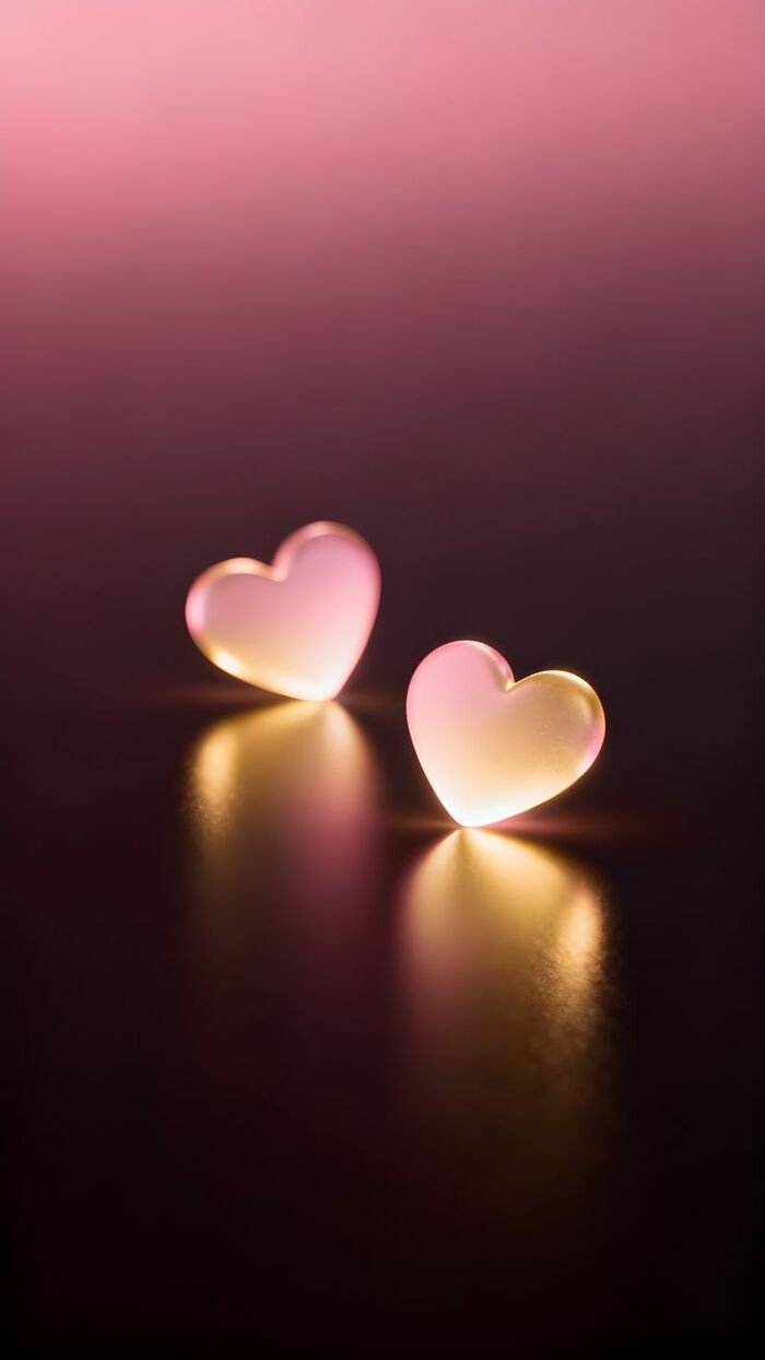 hình nền trái tim nền đen