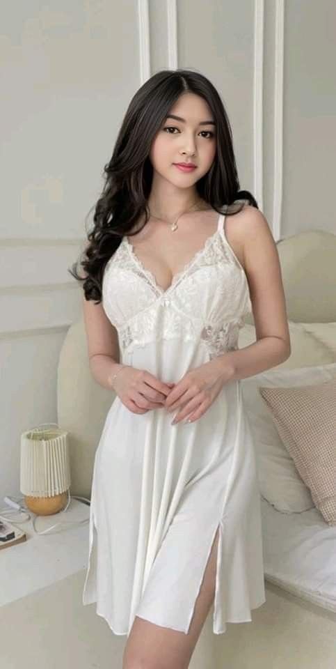 ảnh thiếu nữ váy ngủ