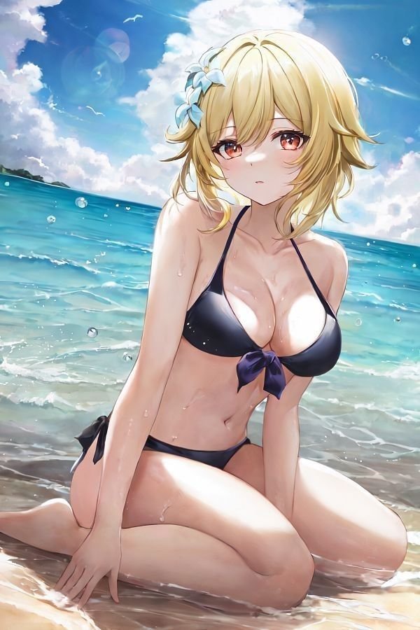 gái xinh anime mặc bikini đẹp