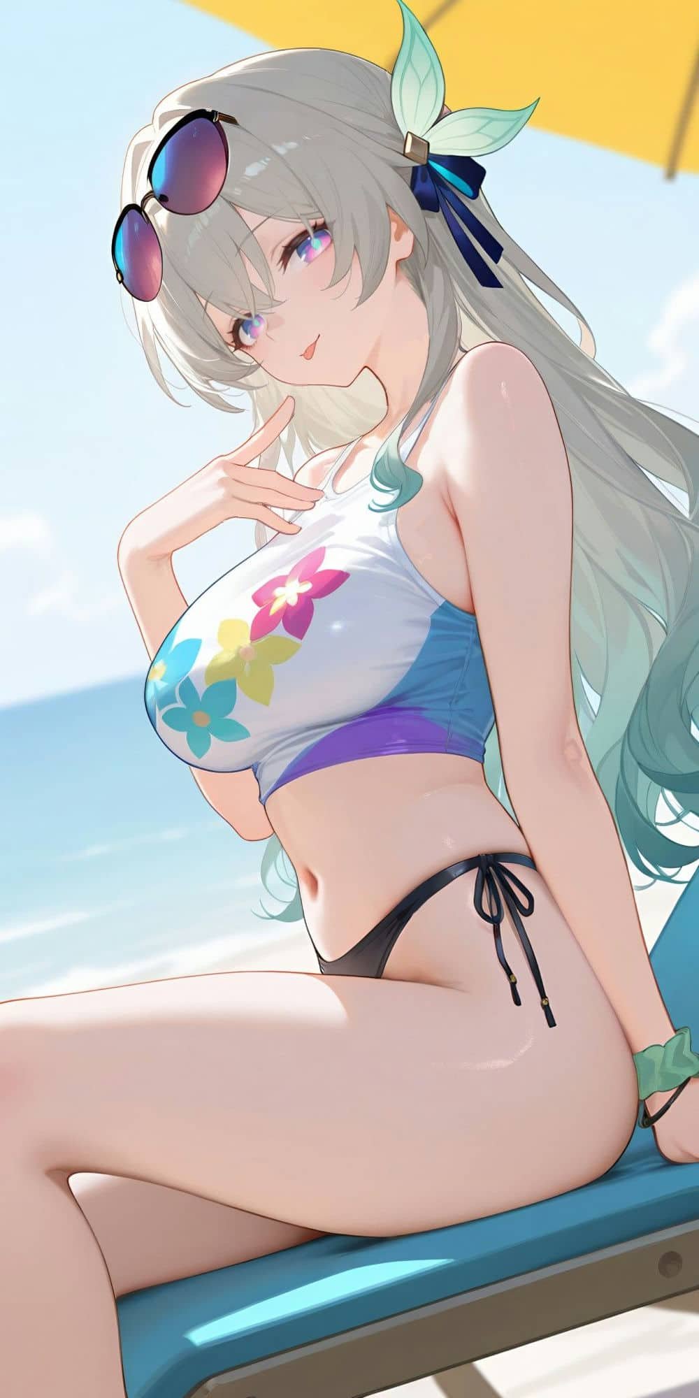 gái xinh anime mặc bikini rạng