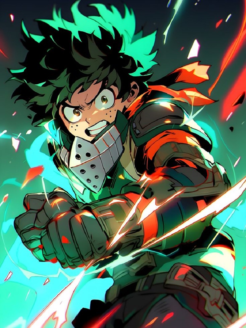 ảnh anime deku siêu ngầu hd