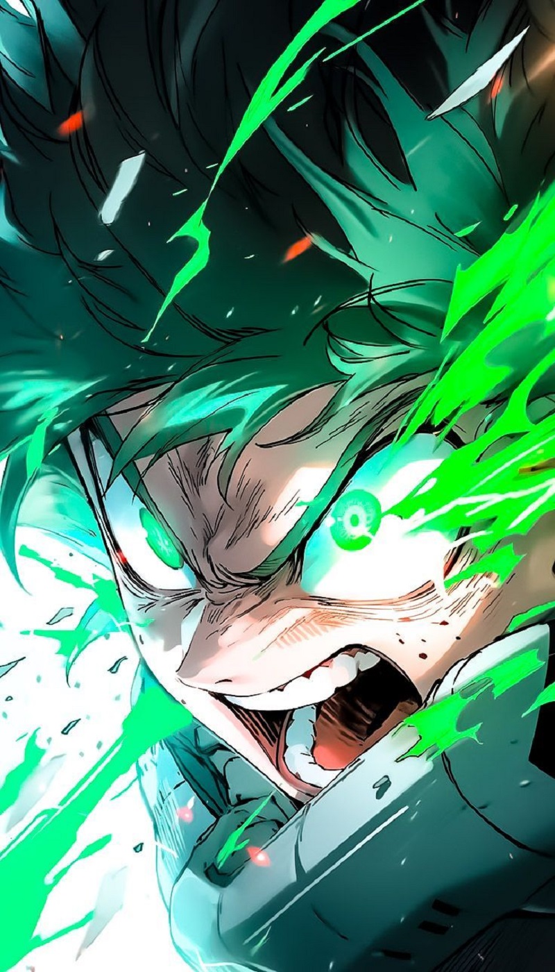 ảnh anime deku tức giận