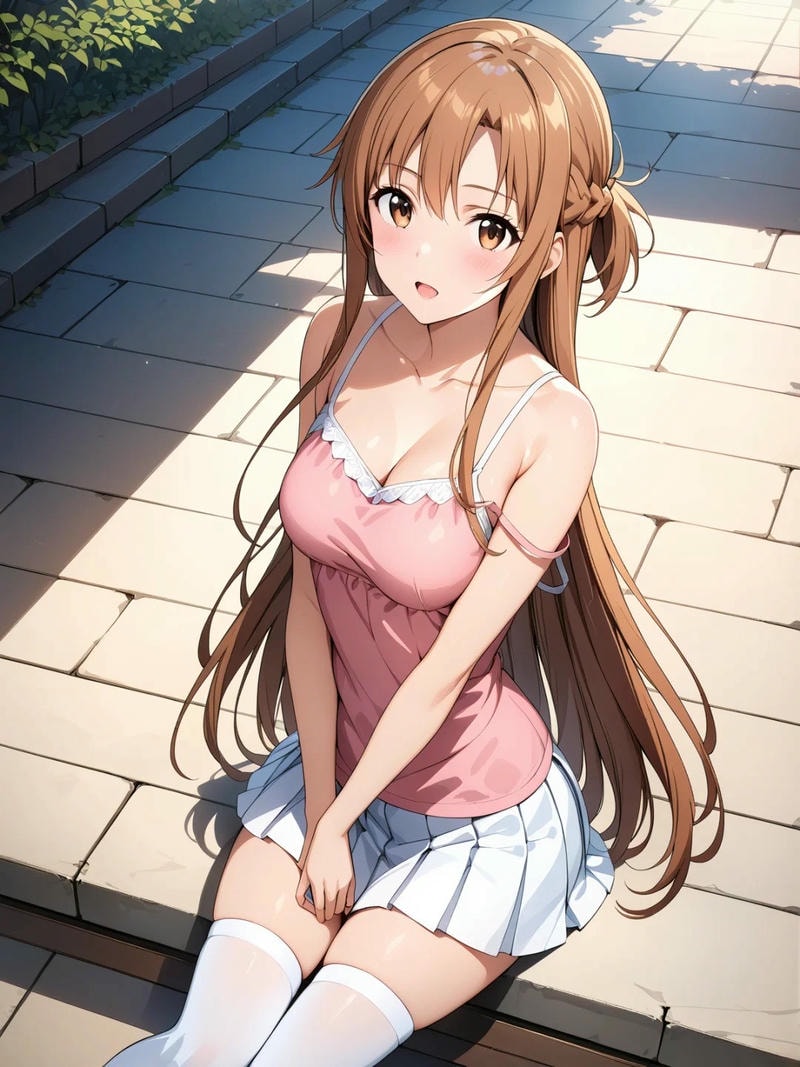 ảnh asuna yuuki anime dễ thương