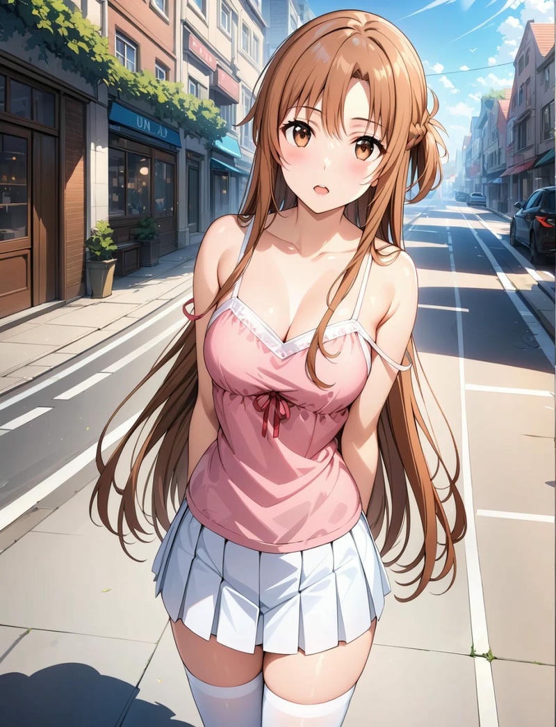 ảnh asuna yuuki anime siêu cute