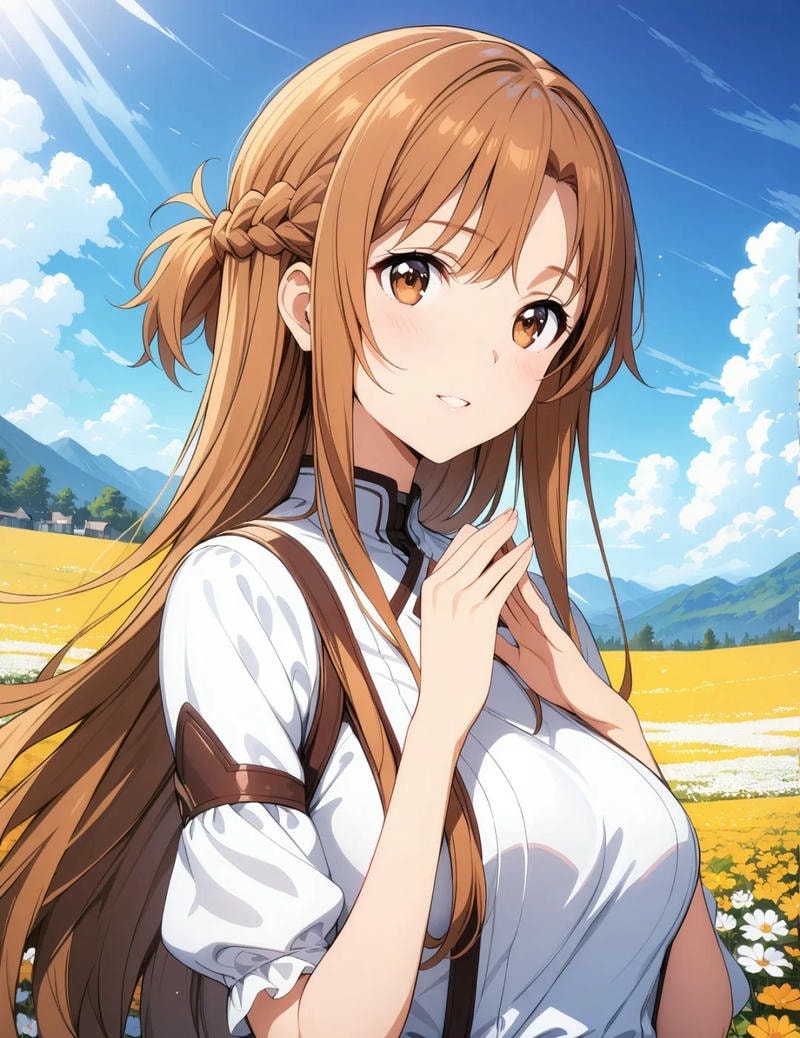 ảnh asuna yuuki cute đáng yêu