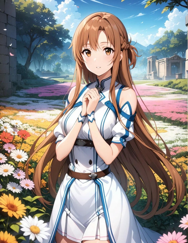 ảnh asuna yuuki dễ thương cute