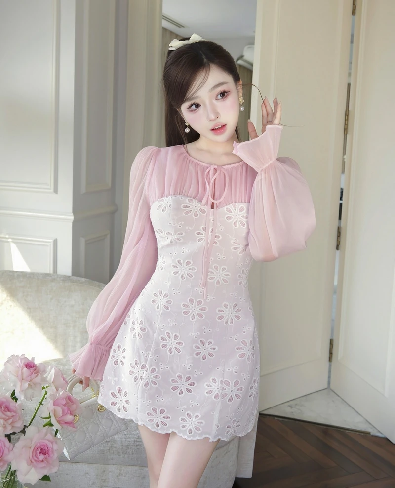 ảnh gái xinh mặc pinky