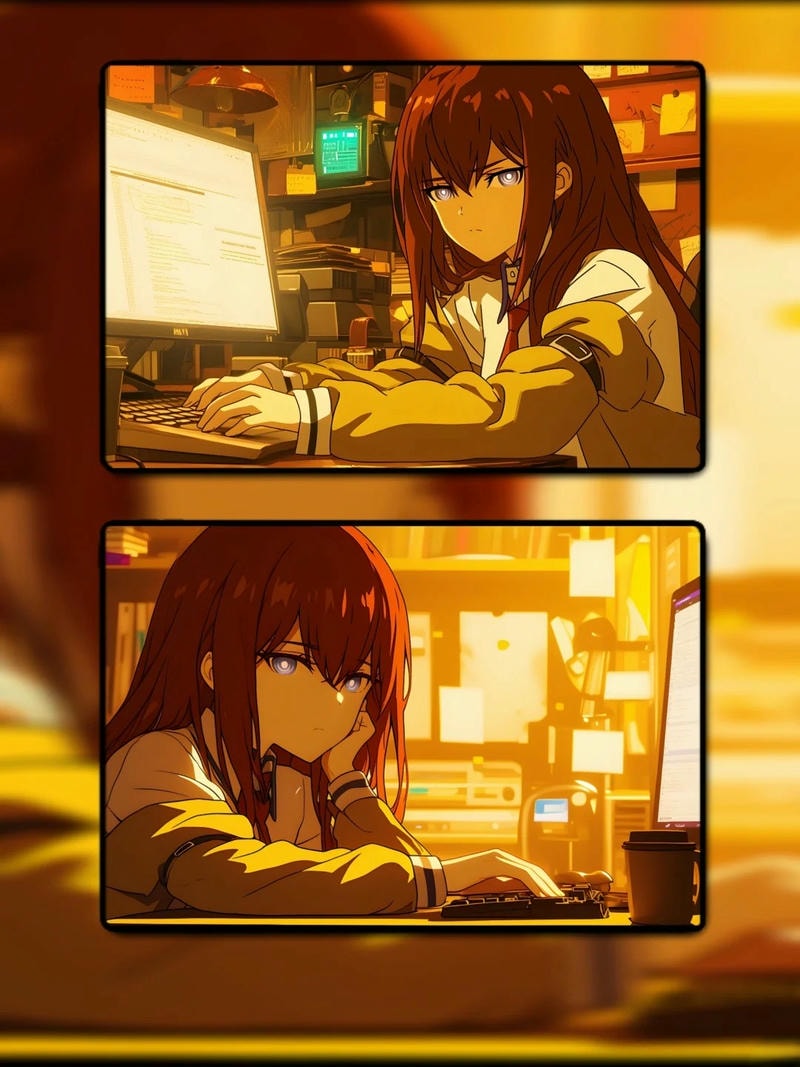 ảnh makise kurisu anime 3d