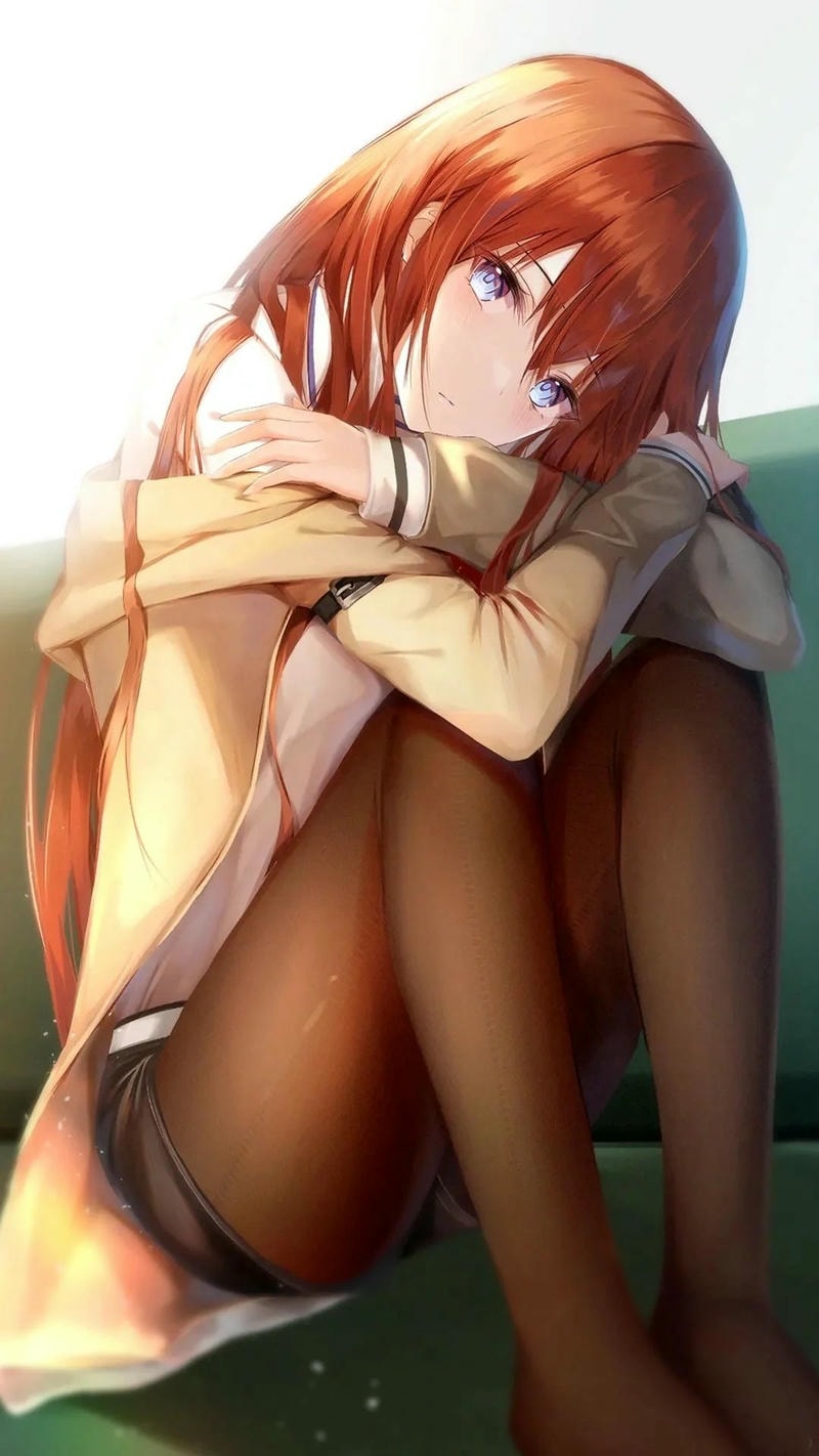 ảnh makise kurisu cute đáng yêu