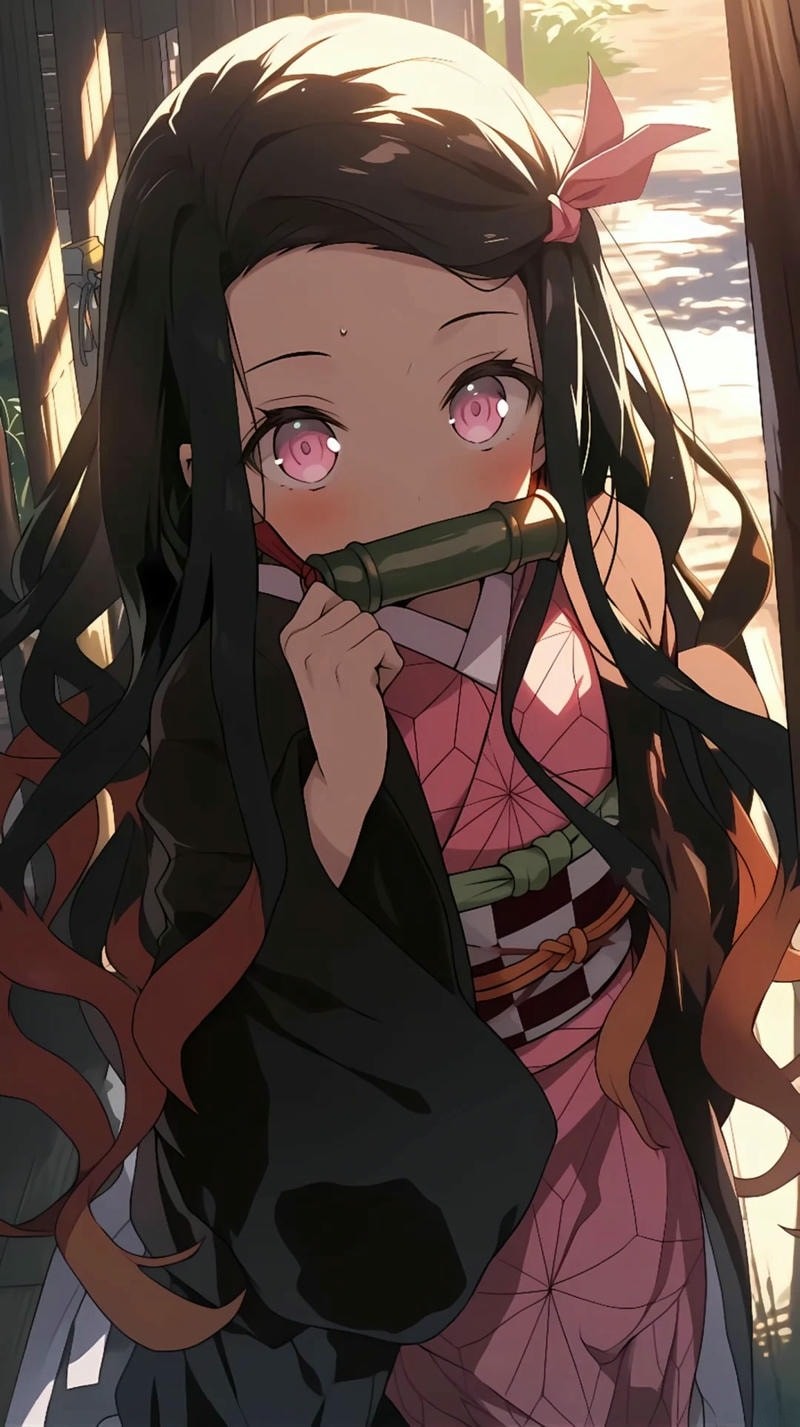 ảnh nezuko loli siêu đáng yêu