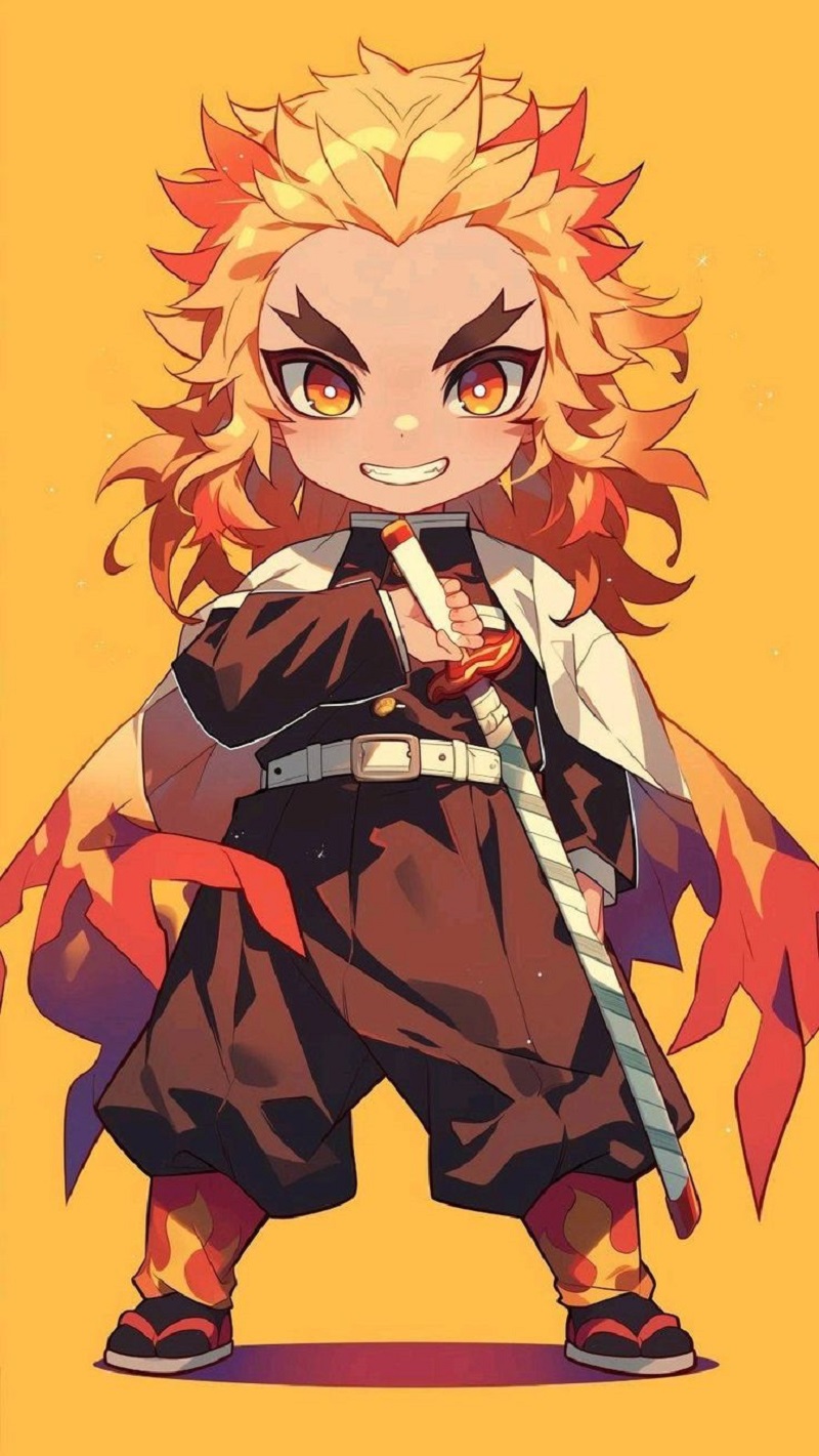 ảnh rengoku chibi cực đẹp