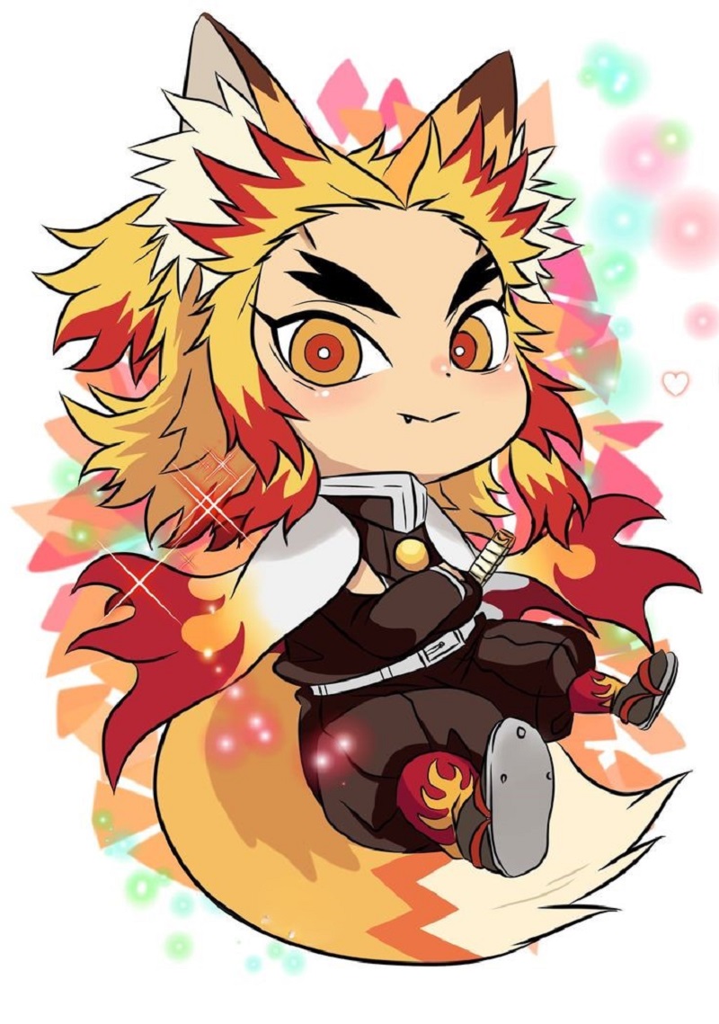 ảnh rengoku cute tai thú