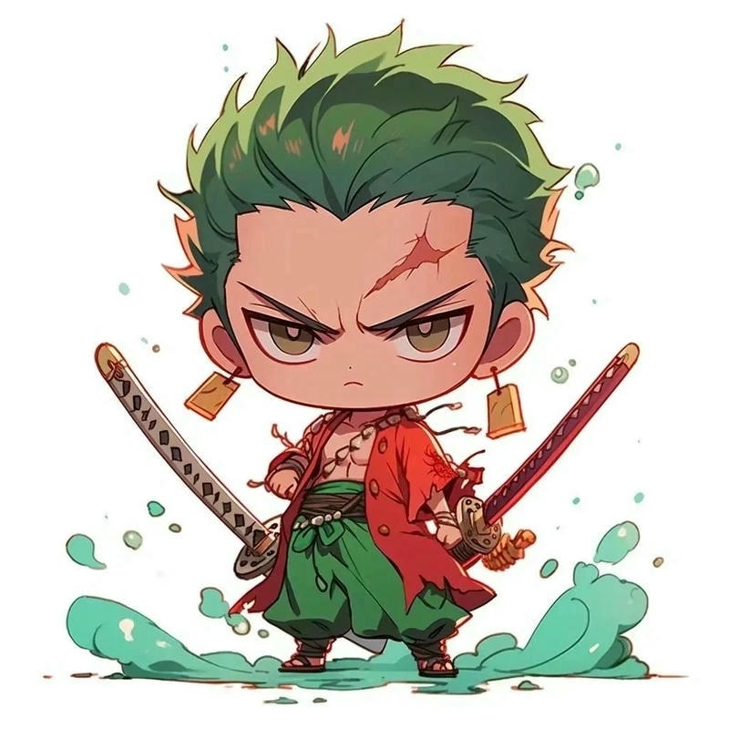 ảnh roronoa zoro chibi thánh mù đường