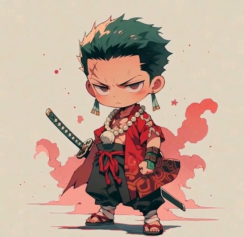 ảnh roronoa zoro chibi thuyền phó